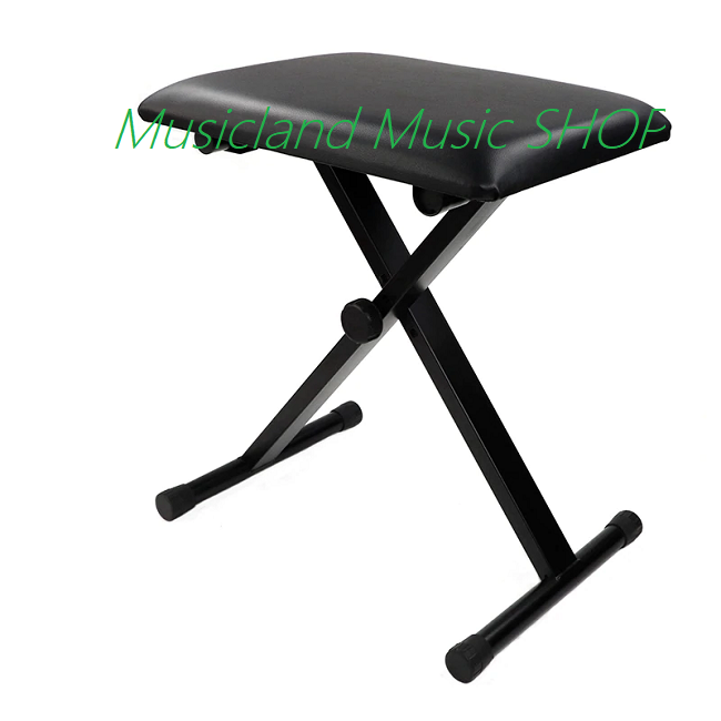Padded Keyboard / piano Bench (Black)